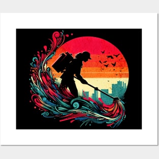 Proud Caretaker Woman Untold Heroes Sunset Design Posters and Art